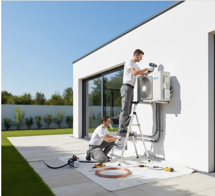 Installation pompe à chaleur, Le Séquestre